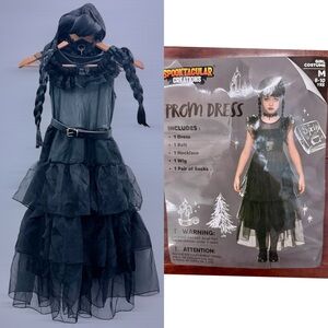 Spooktacular Creations Wednesday Prom Dress M (8-10)